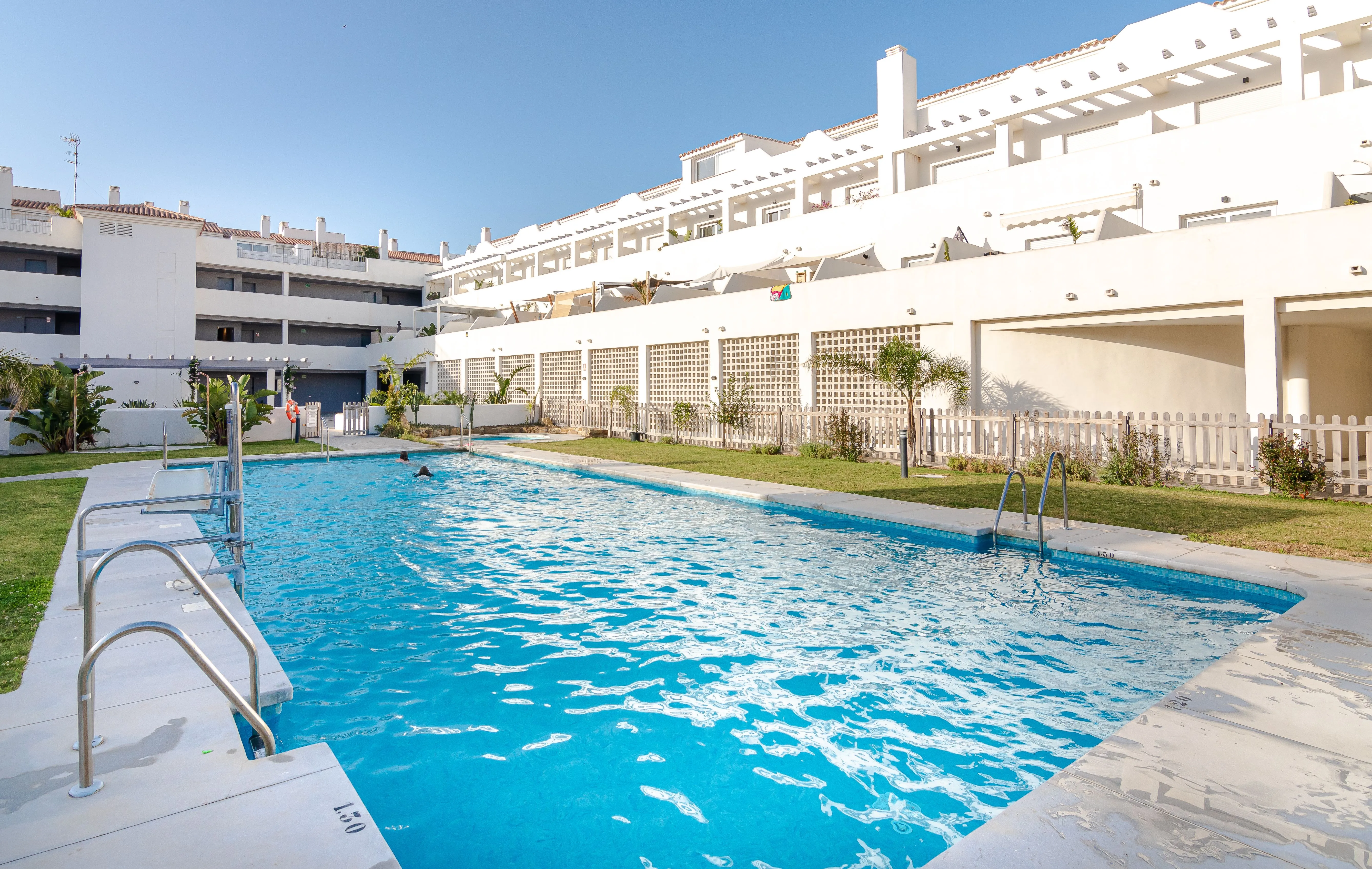 The communal pool